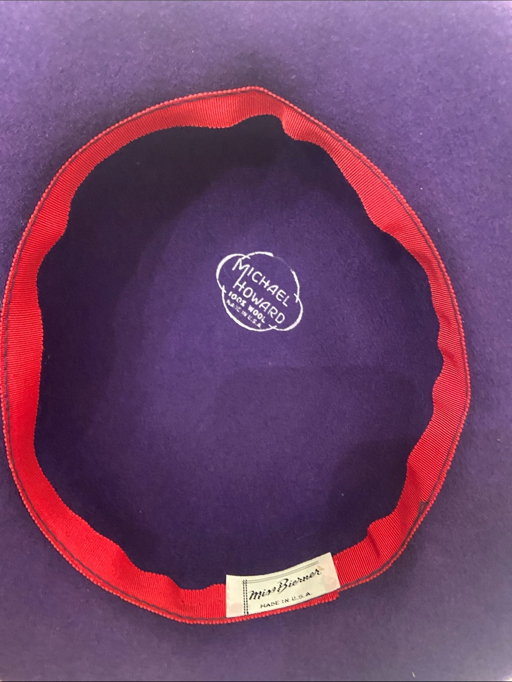 Pretty Purple Dress Hat / Church Hat by Miss Bierner - Picture 9 of 12